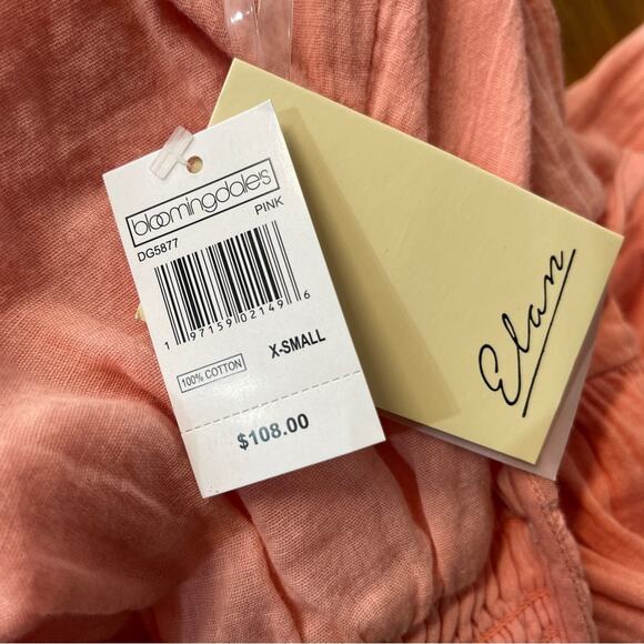 Elan cotton halter midi dress pink - XS - Picture 9 of 16